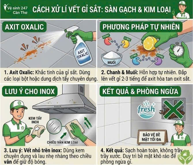 Cách Xử Lí Vết Bẩn Cứng Đầu Hiệu Quả Cho Mọi Gia Đình