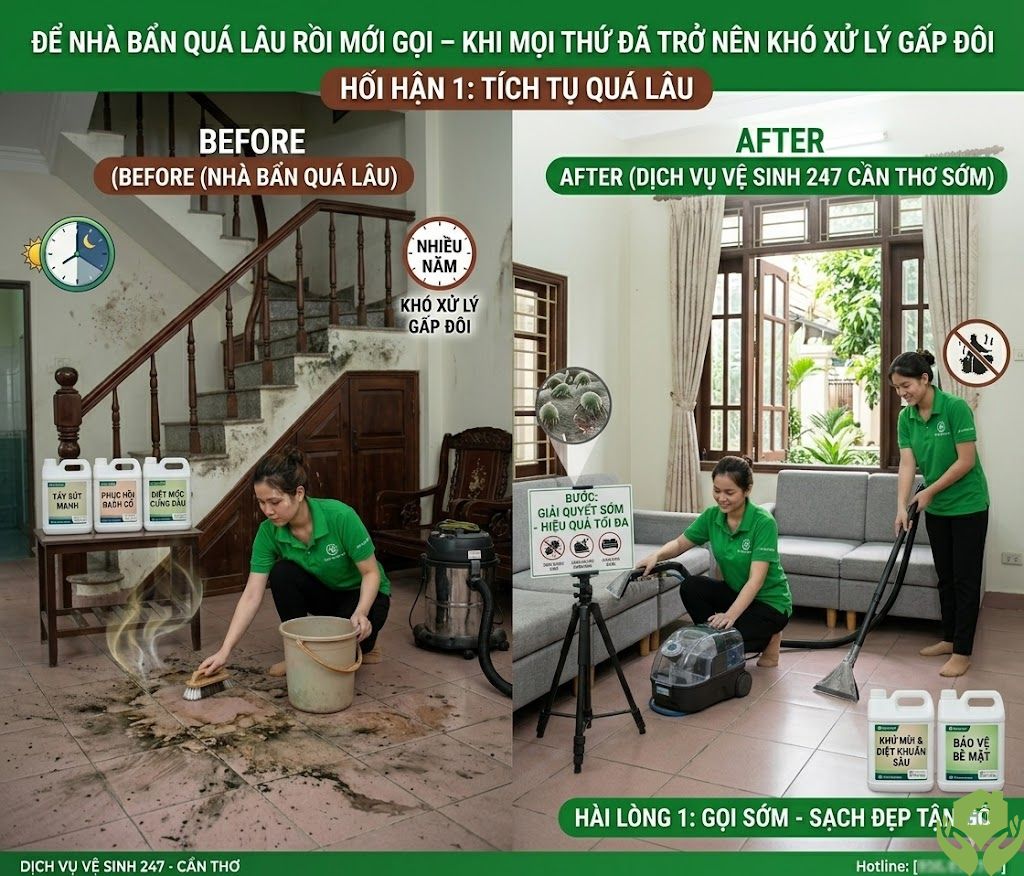 Tiếc nuối vì không biết dịch vụ vệ sinh 247 Cần Thơ sớm hơn