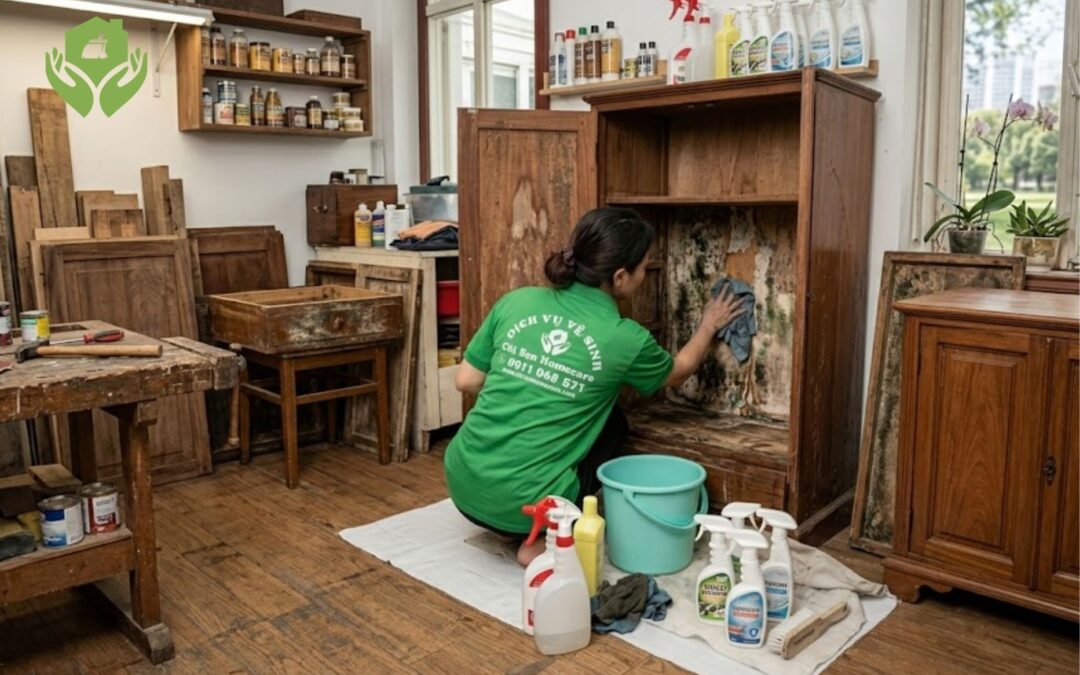 Giải pháp làm sạch đồ nội thất bị ẩm mốc