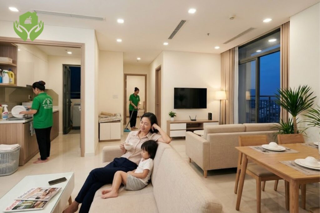 Giúp việc theo giờ – giải pháp tiết kiệm thời gian cho người đi làm