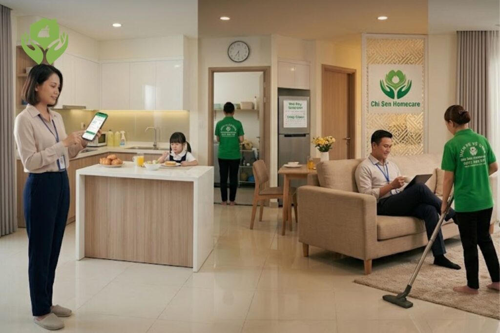 Giúp việc theo giờ – giải pháp tiết kiệm thời gian cho người đi làm