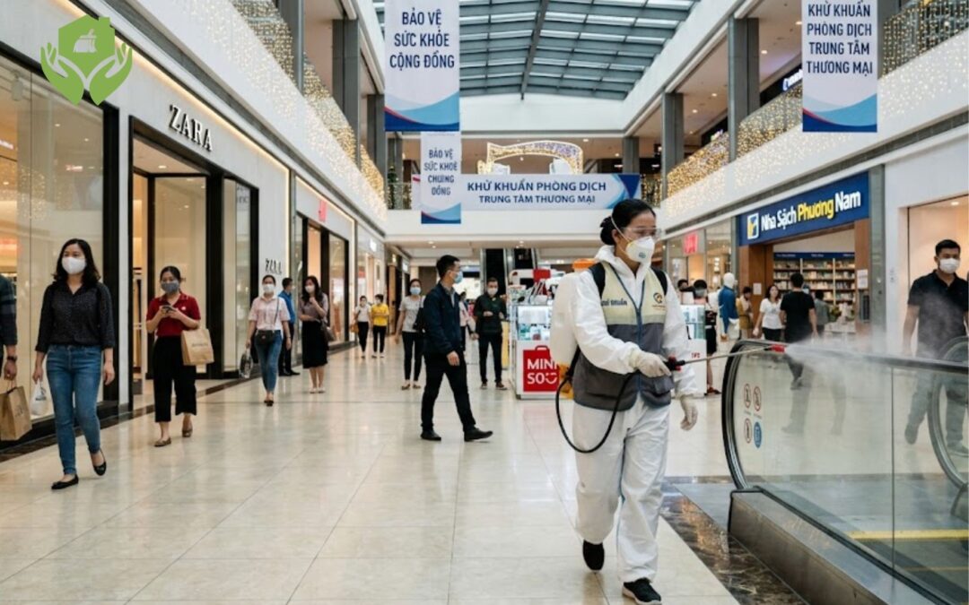 Tầm quan trọng của khử khuẩn tại trung tâm thương mại