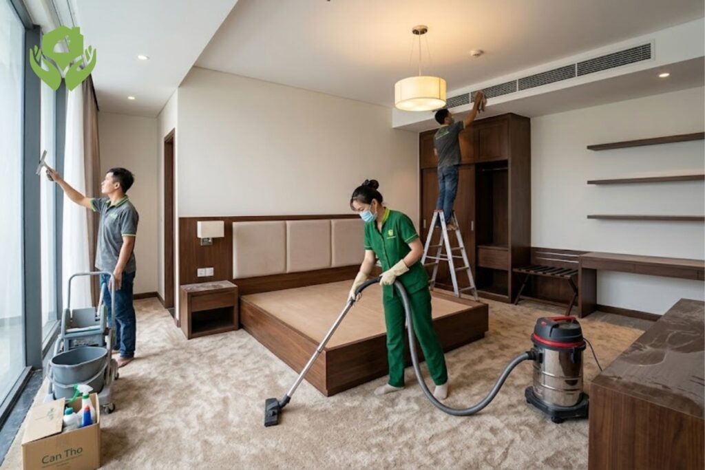 Những khu vực cần vệ sinh kỹ sau xây dựng trong khách sạn