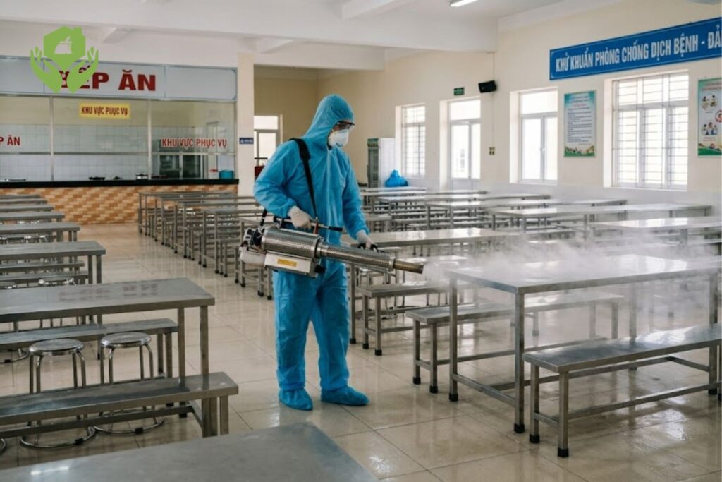 Những khu vực cần phun khử khuẩn trong trường học thường xuyên