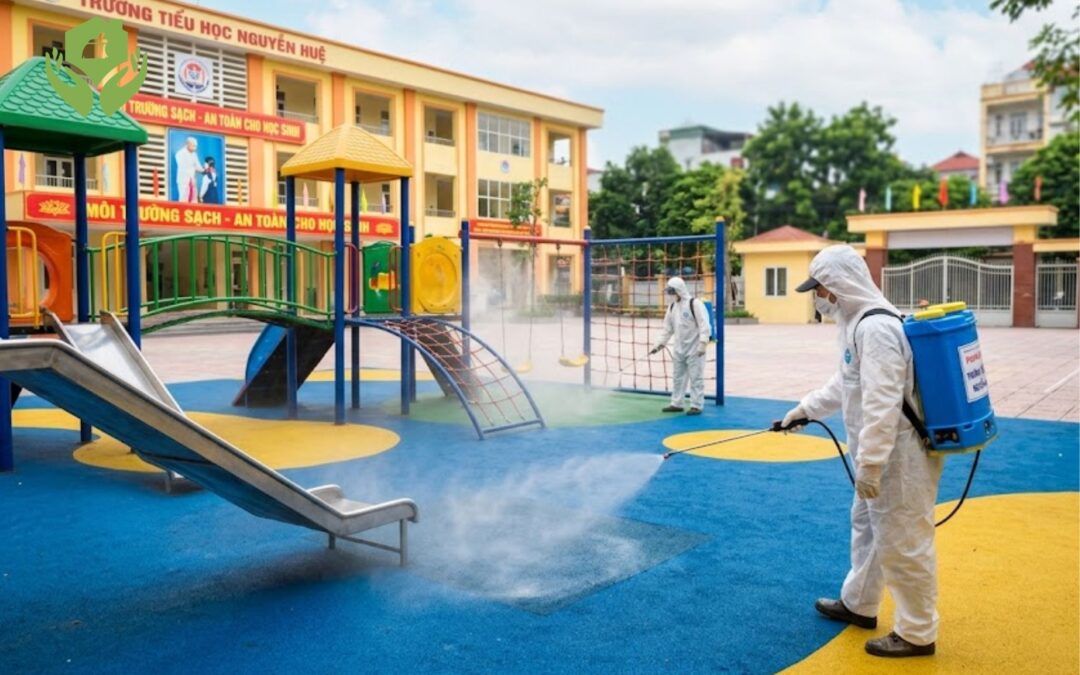 Những khu vực cần phun khử khuẩn trong trường học thường xuyên