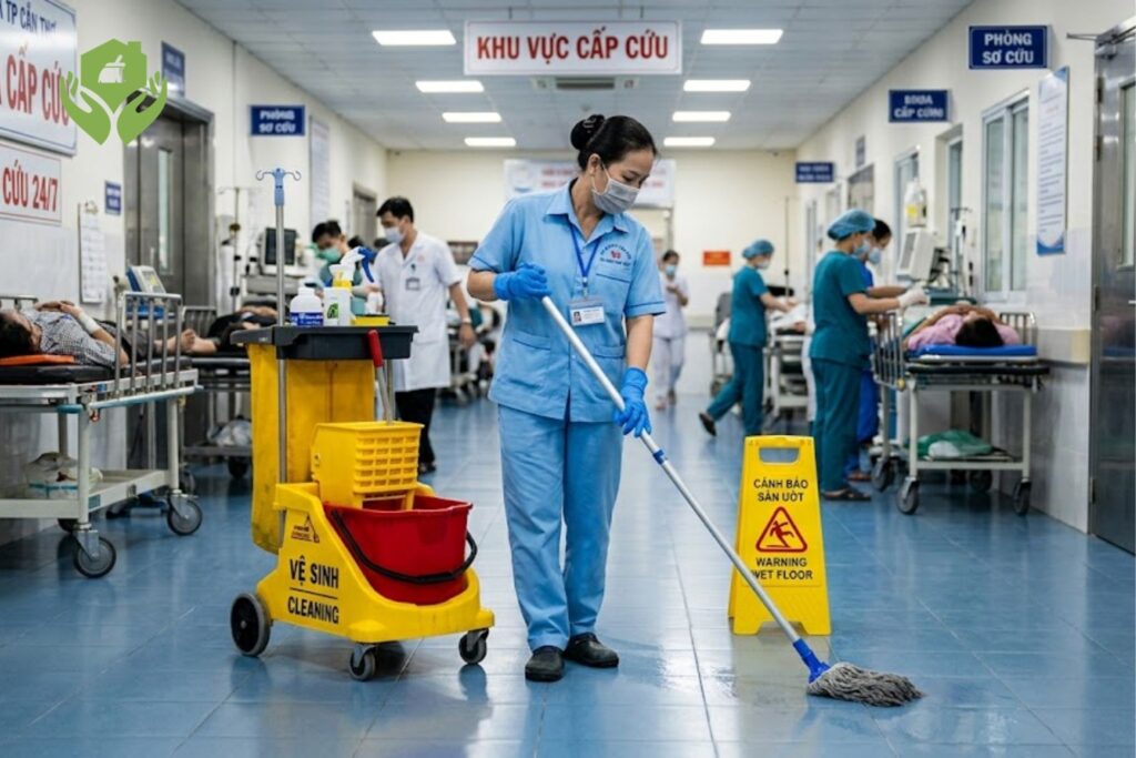 Những khu vực cần vệ sinh thường xuyên trong bệnh viện