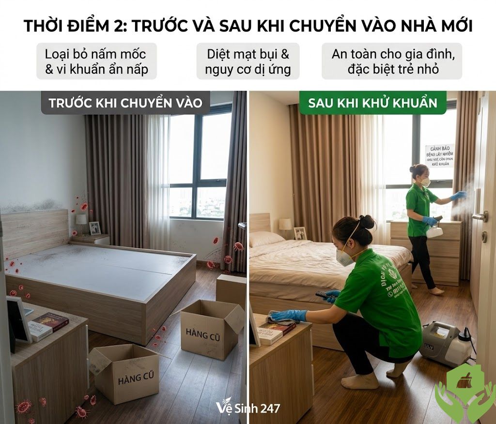Top 5 Thời Điểm Vàng Nên Phun Khử Khuẩn Nhà – Đừng Để Quá Muộn!