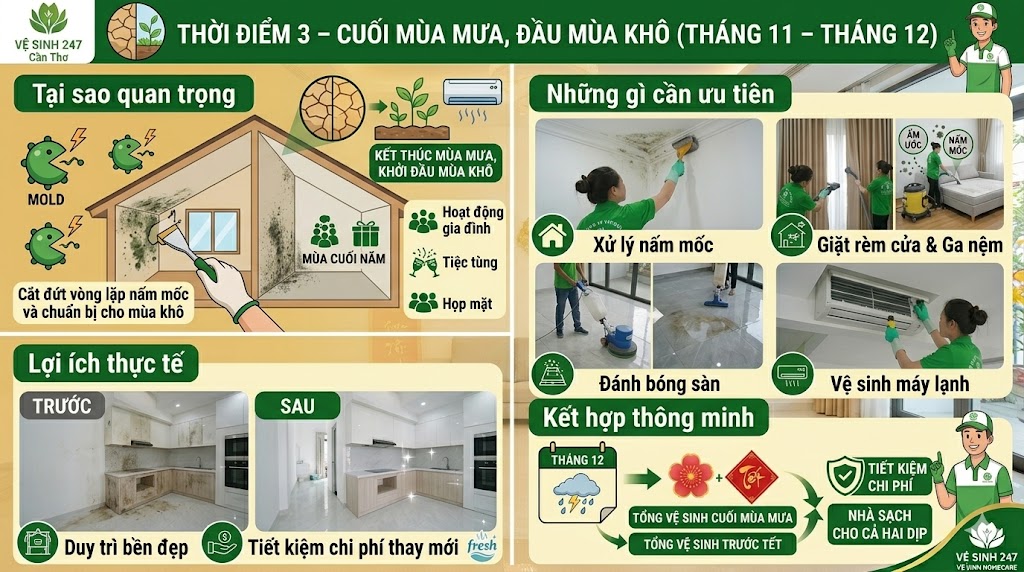 Tổng Vệ Sinh Nhà Theo Mùa: 4 Thời Điểm Vàng Bạn Không Nên Bỏ Lỡ