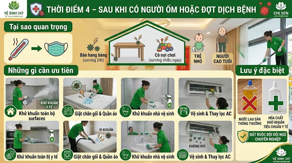 Tổng Vệ Sinh Nhà Theo Mùa: 4 Thời Điểm Vàng Bạn Không Nên Bỏ Lỡ