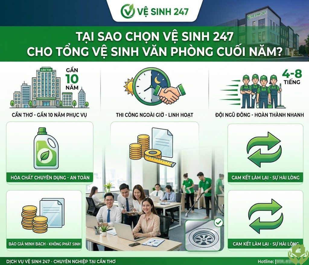 Tổng Vệ Sinh Văn Phòng Cuối Năm