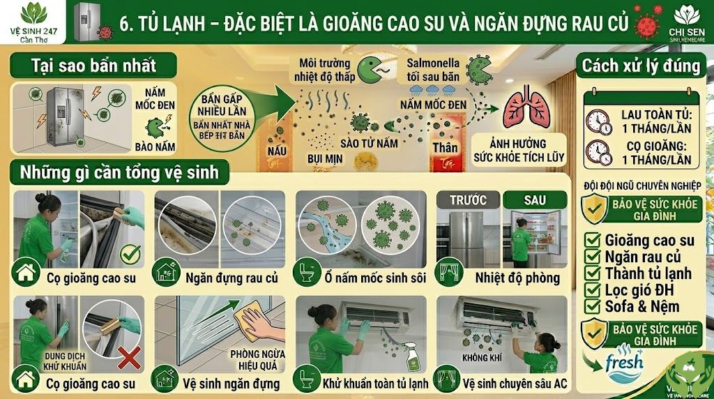 Top 7 Khu Vực Bẩn Nhất Trong Nhà Mà Bạn Hay Bỏ Qua
