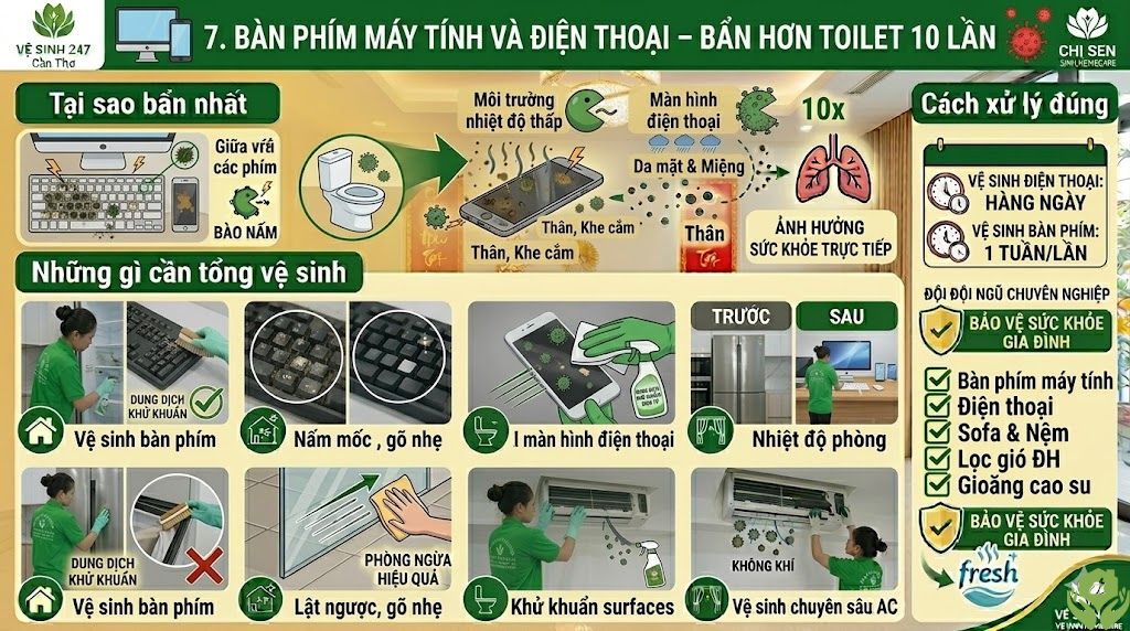 Top 7 Khu Vực Bẩn Nhất Trong Nhà Mà Bạn Hay Bỏ Qua