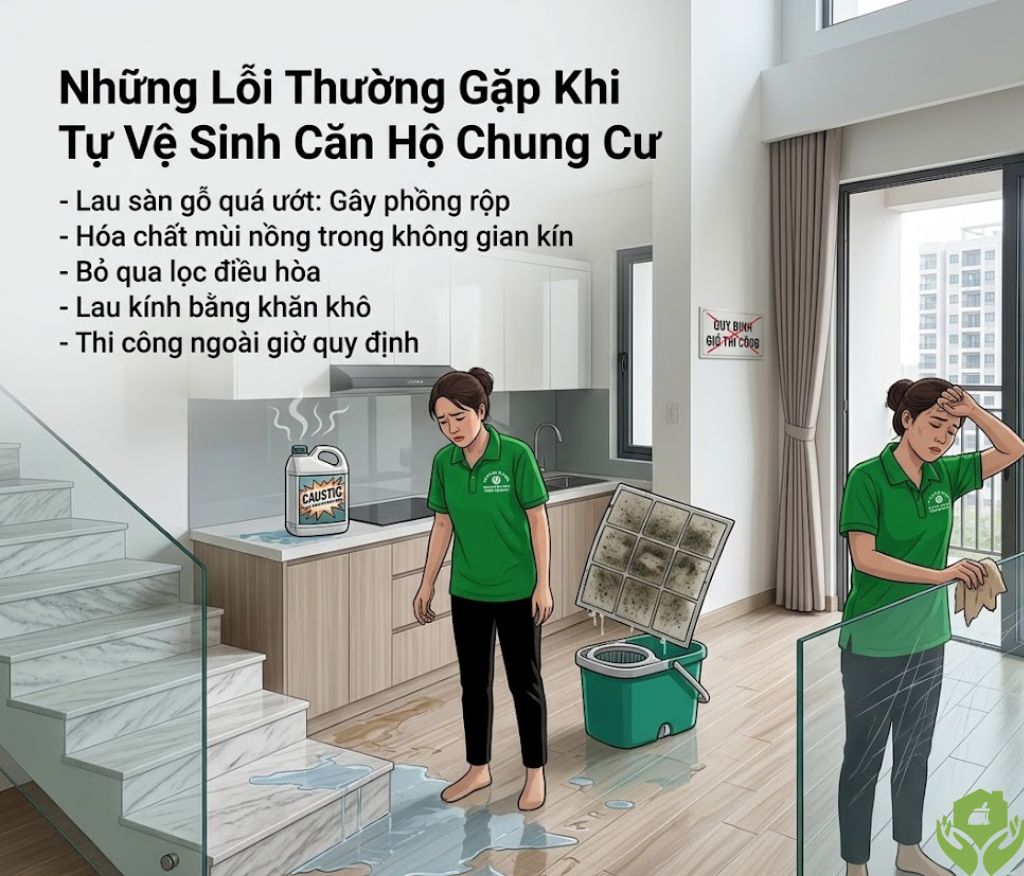 Vệ Sinh Căn Hộ Chung Cư – Sạch Đúng Cách Trong Không Gian Nhỏ