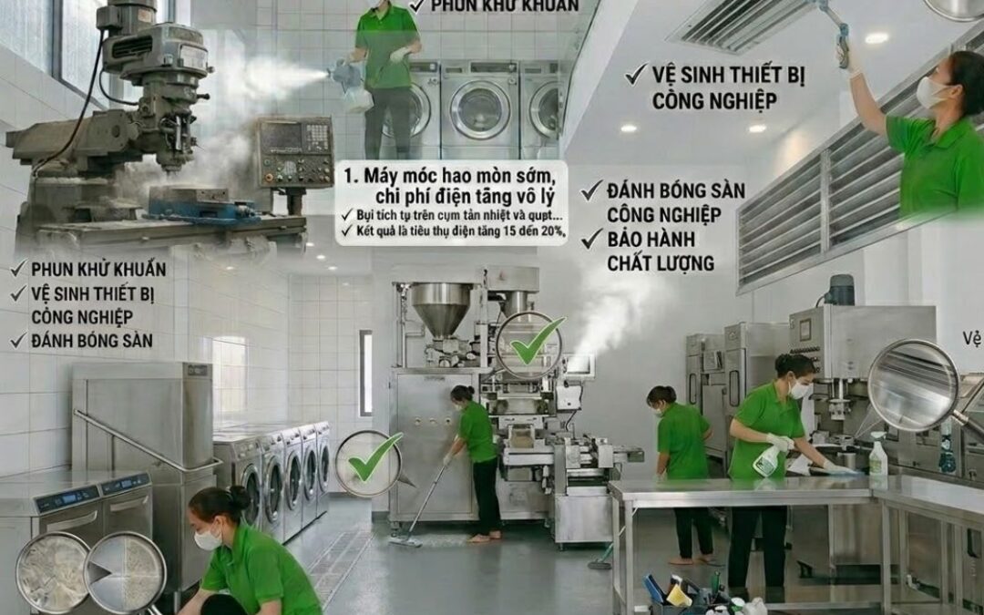 Vệ Sinh Công Nghiệp Nhà Xưởng – Bí Quyết Giữ Máy Móc Bền, An Toàn Và Tiết Kiệm Chi Phí Tối Đa
