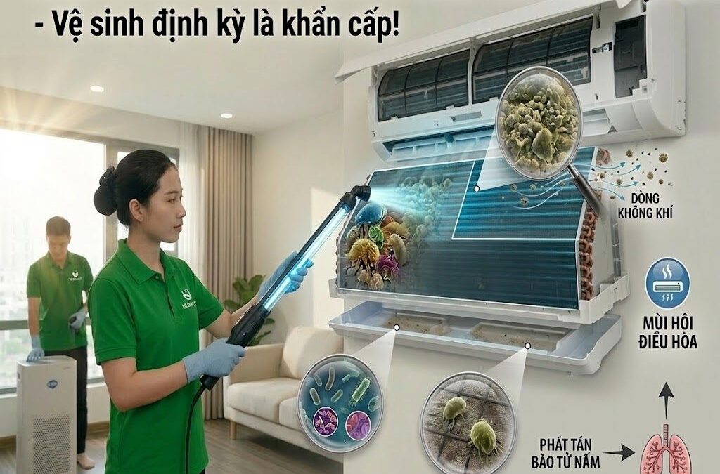 Vệ Sinh Điều Hòa – Thứ Bạn Thở Vào Mỗi Ngày Mà Chưa Bao Giờ Nhìn Bên Trong