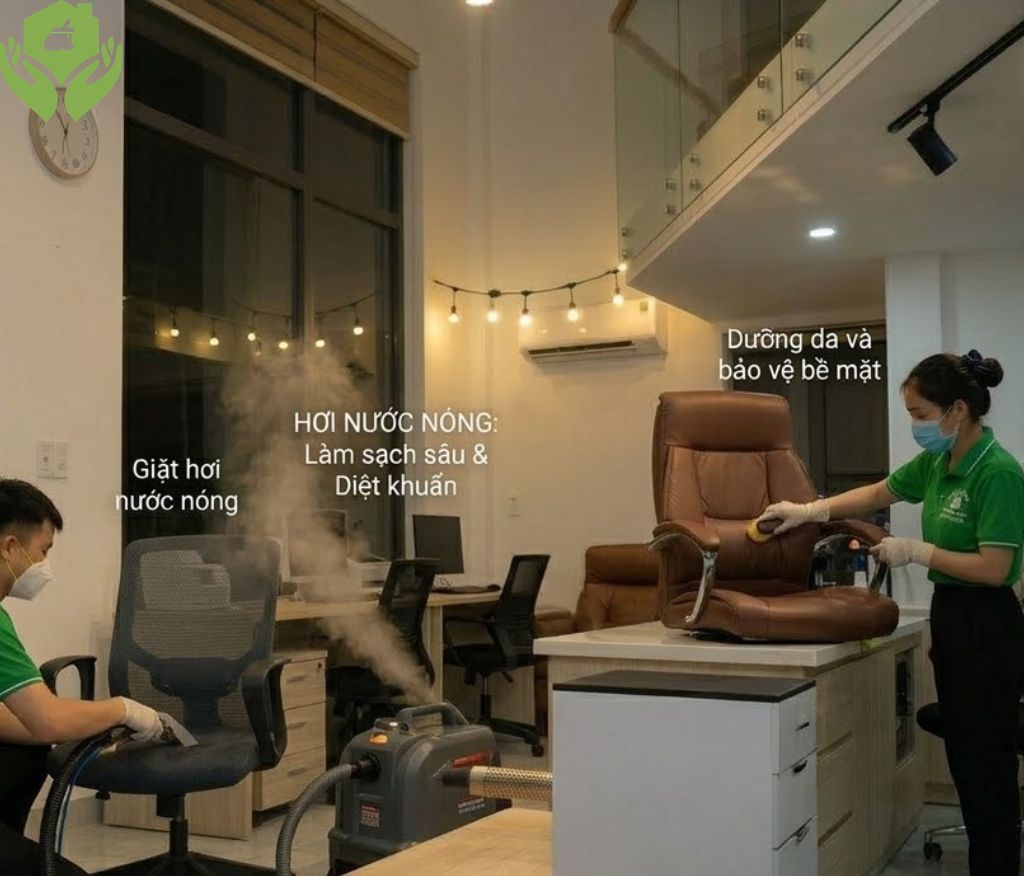 Vệ Sinh Ghế Văn Phòng Định Kỳ