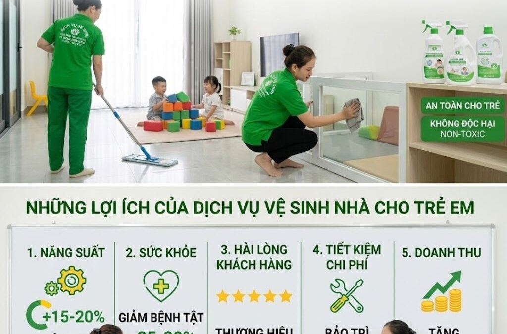 Vệ Sinh Nhà Cho Trẻ Em – Đảm Bảo An Toàn Sức Khỏe Cho Con Yêu