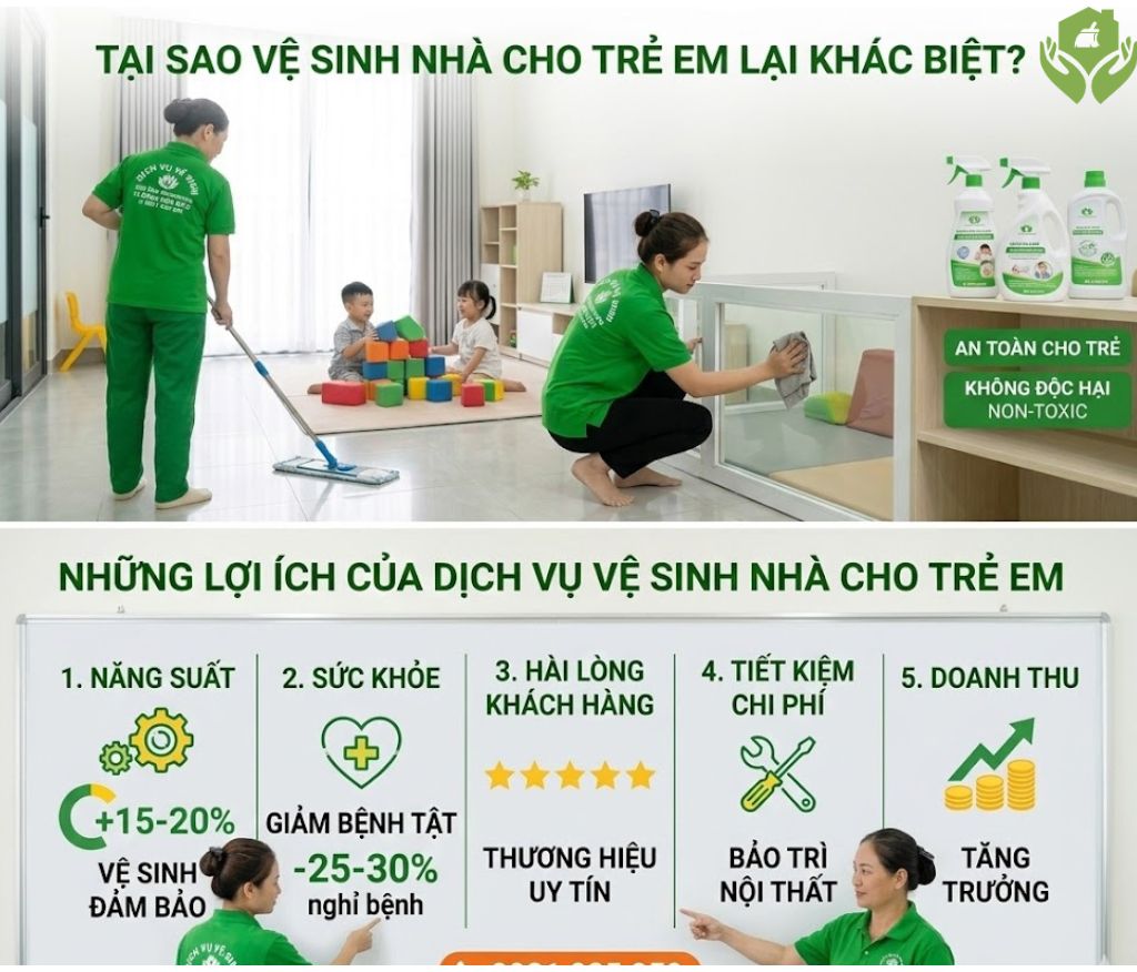 Vệ Sinh Nhà Cho Trẻ Em - Đảm Bảo An Toàn Sức Khỏe Cho Con Yêu